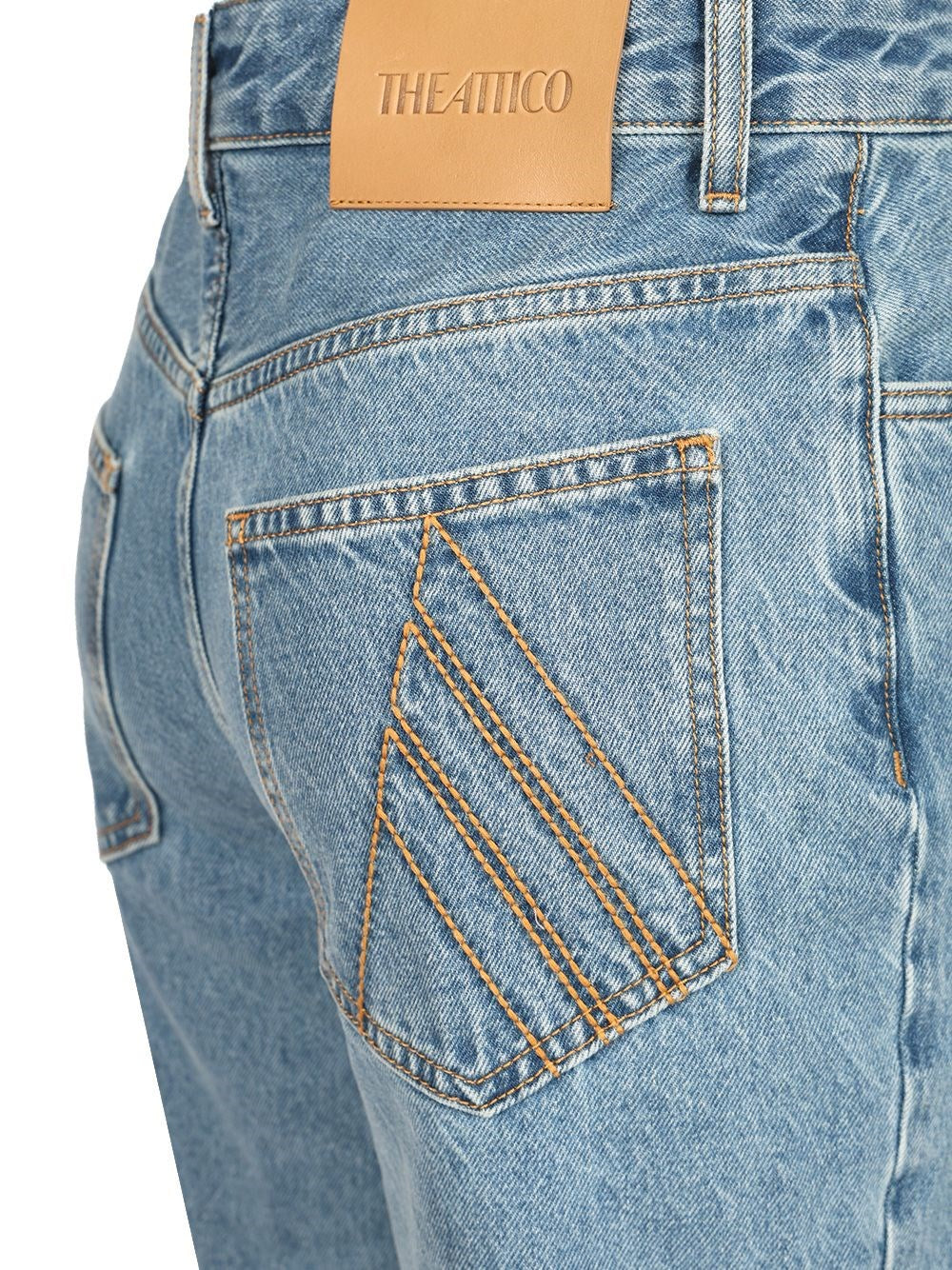The Attico Women Denim Long Trousers THE ATTICO
