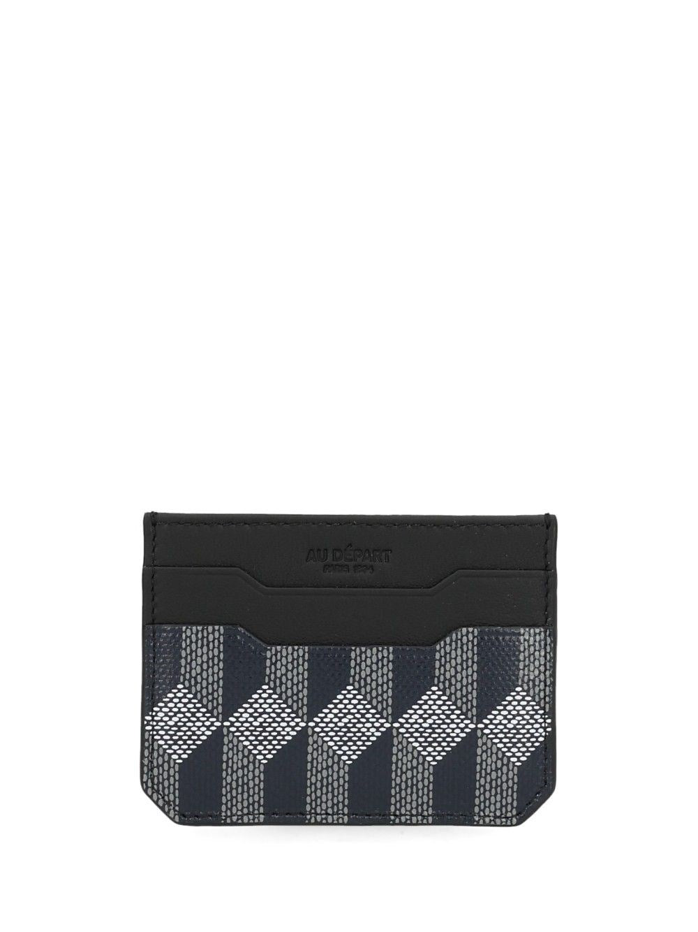 Au Depart Women Printed Leather Card Holder AU DEPART