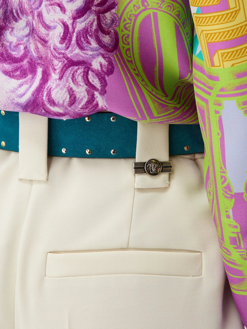 Versace Women Stretch Wool Trousers VERSACE