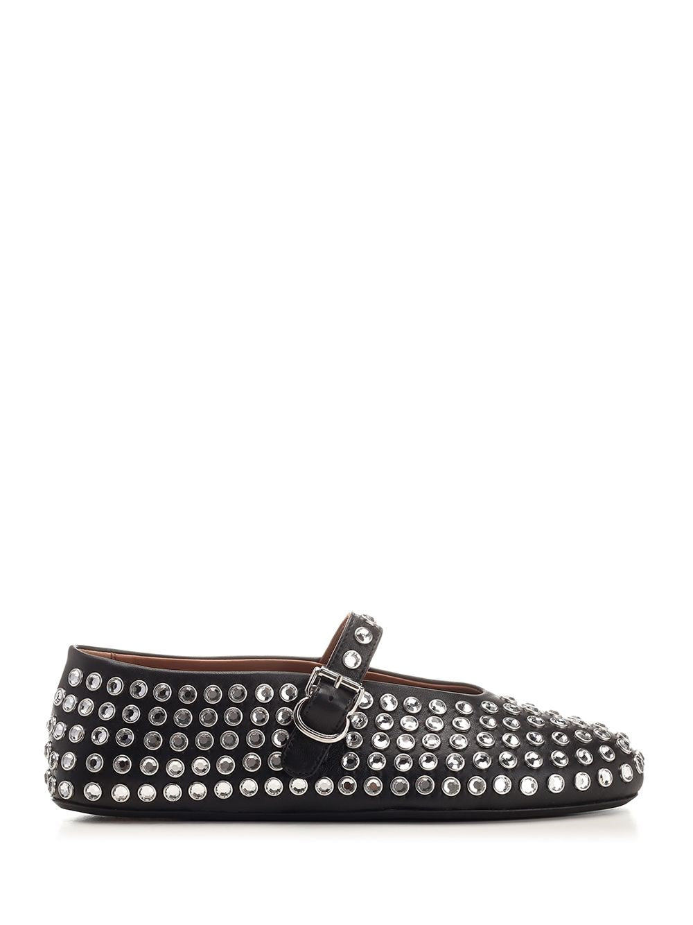 Alaïa Women Rhinestone Mesh Ballerina ALAIA