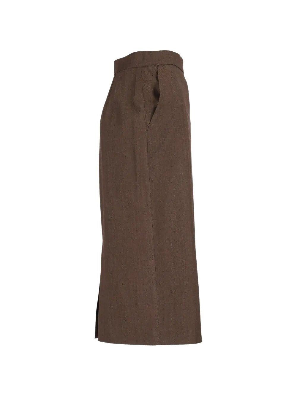 Max Mara Women Wool Gabardine Pencil Skirt MAX MARA