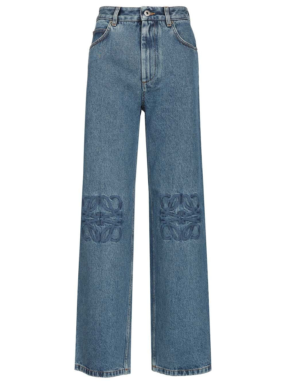 Loewe Women "Anagram" Baggy Jeans LOEWE