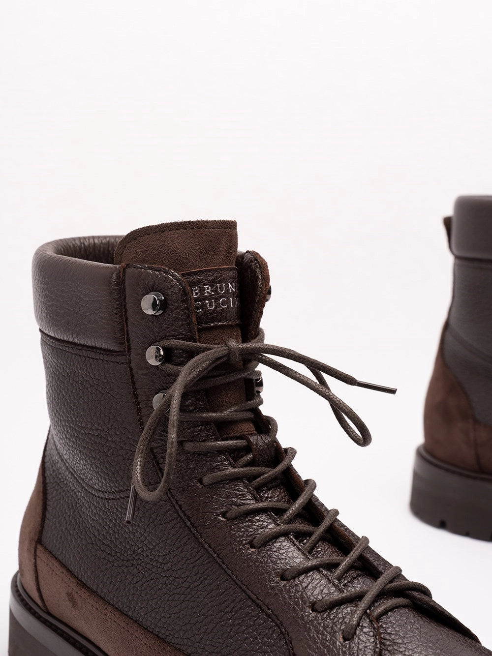 Brunello Cucinelli Men Leather Explorer Boots BRUNELLO CUCINELLI