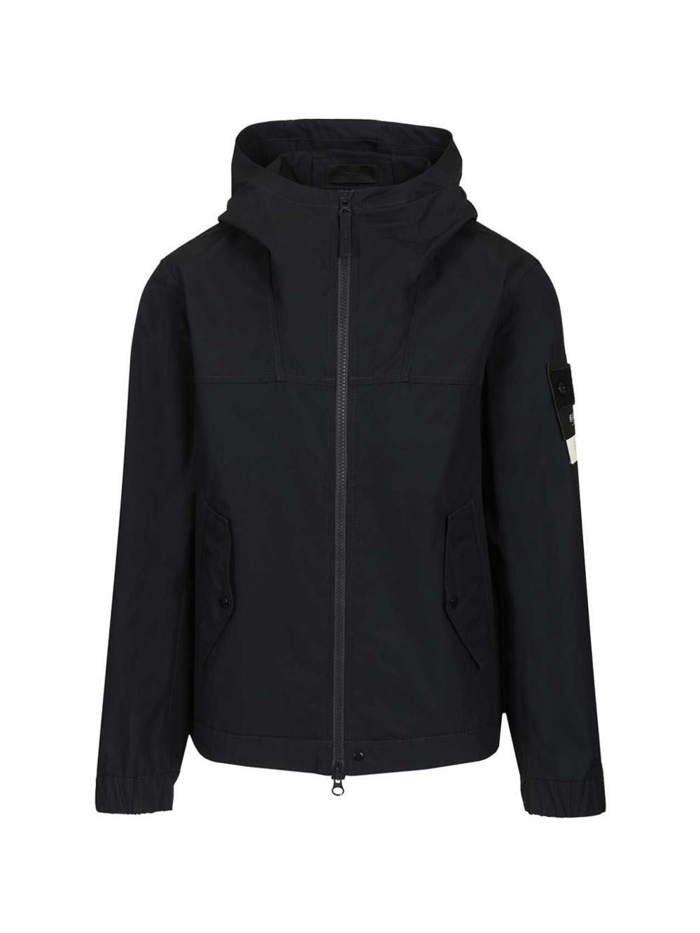 Stone Island Men Hooded Jacket In Stretch Organic Cotton Twill STONE ISLAND