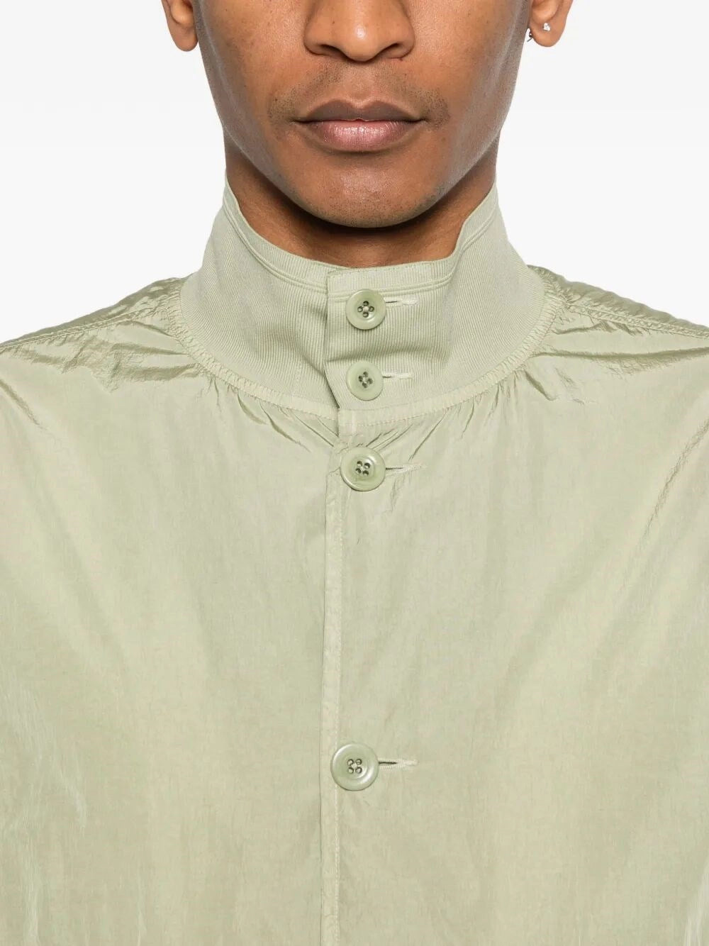 C.P. Company Men `Chrome-R` Button Bomber Jacket C.P. COMPANY