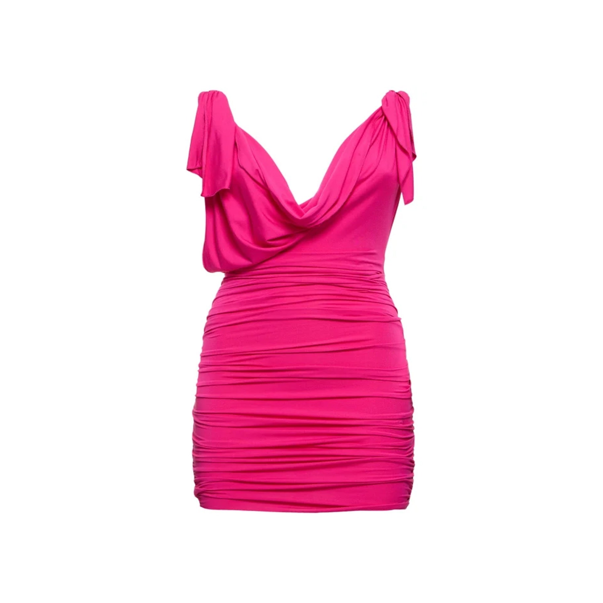 The Attico Jersey Mini Dress Women THE ATTICO