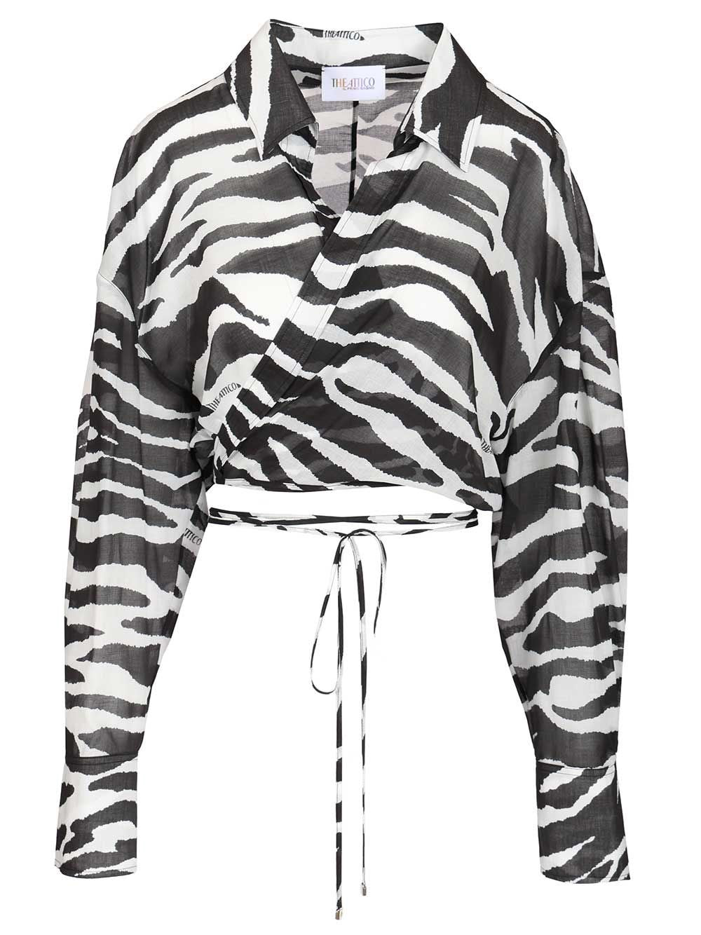 The Attico Women Animal Print Shirt THE ATTICO