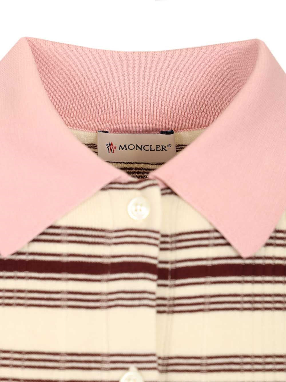 Moncler Women Cotton Crepe Polo Shirt MONCLER
