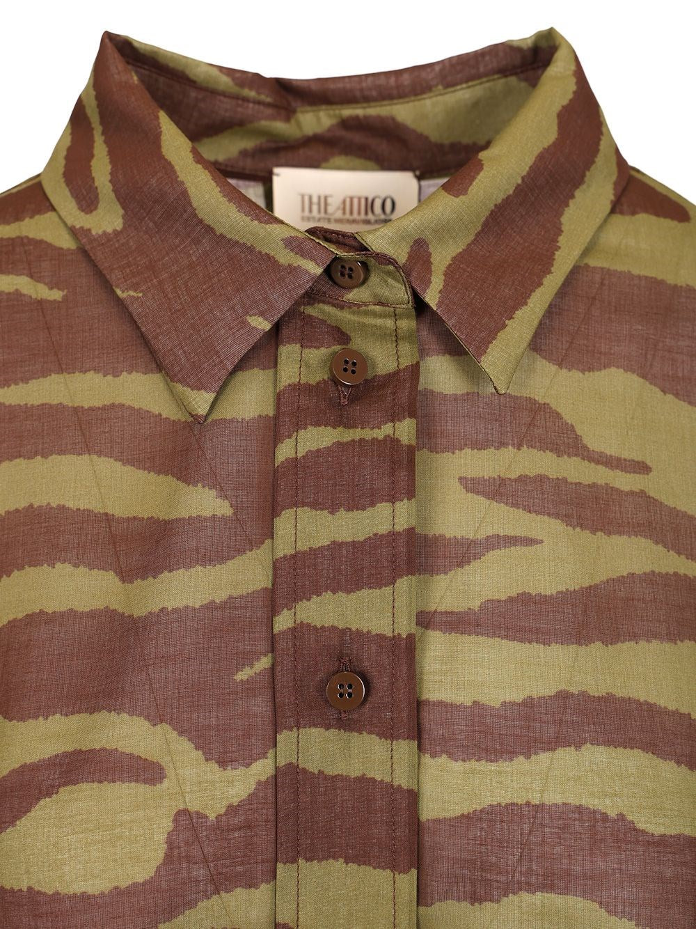 The Attico Women Zebra Print Shirt THE ATTICO
