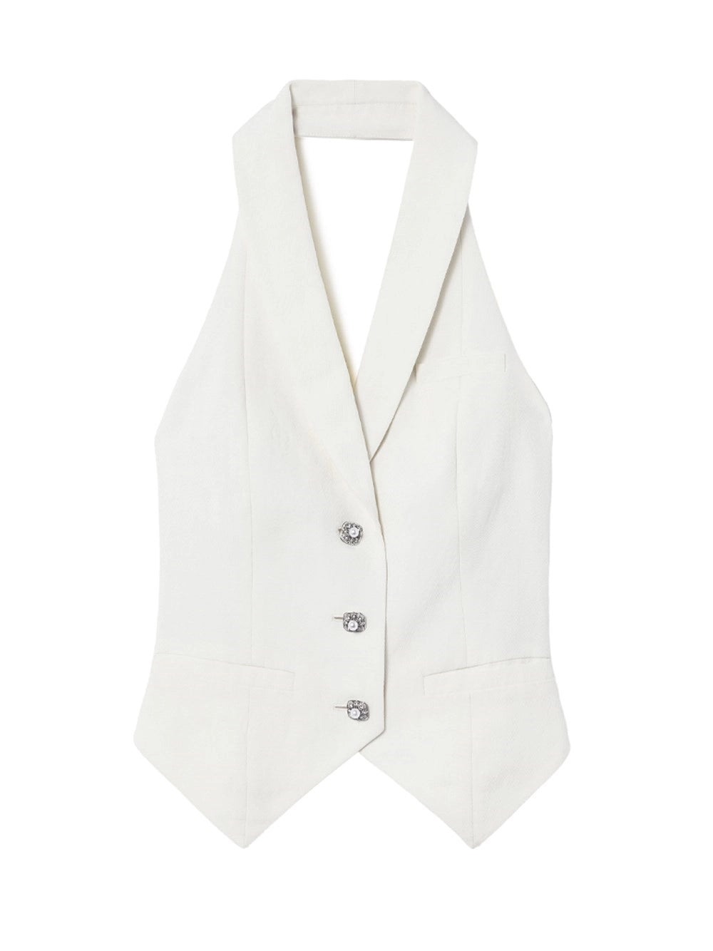 Self-Portrait Women Linen Waistcoat SELF-PORTRAIT