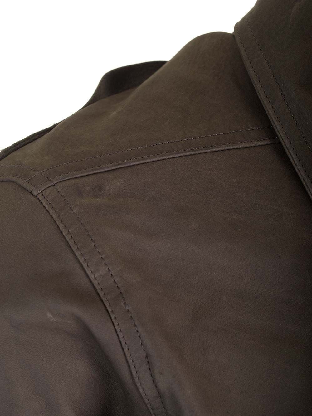 Rick Owens Men "Porterville" Leather Jacket RICK OWENS