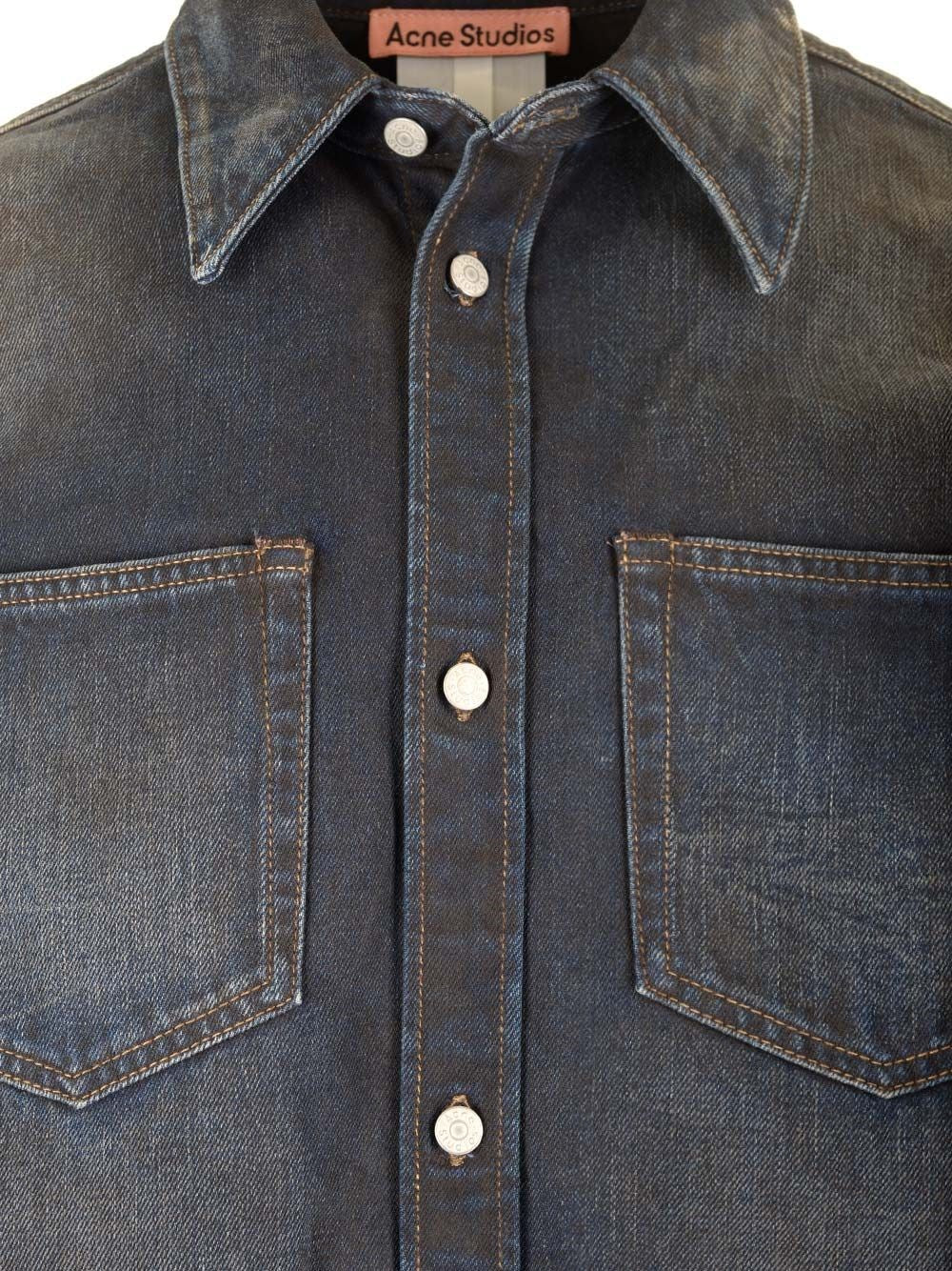 Acne Studios Men Relaxed Fit Denim Shirt ACNE STUDIOS
