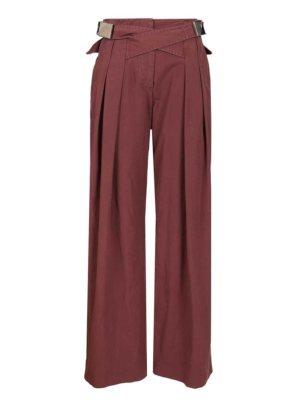 The Attico Women Canvas Trousers THE ATTICO