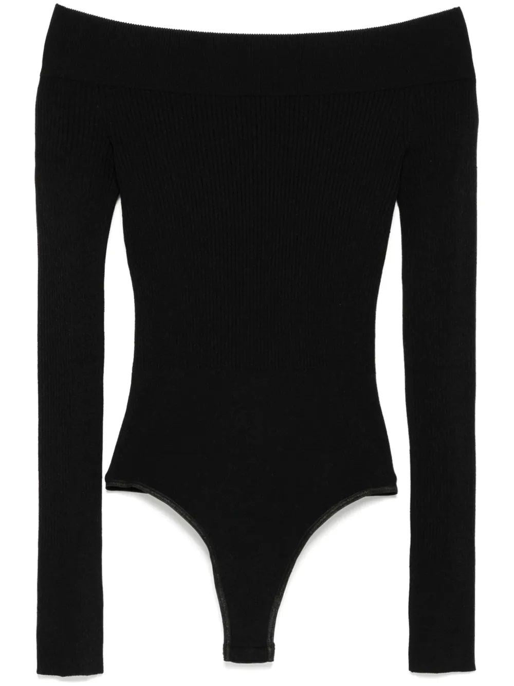 Alaïa Women Ribbed Knit Bodysuit ALAIA