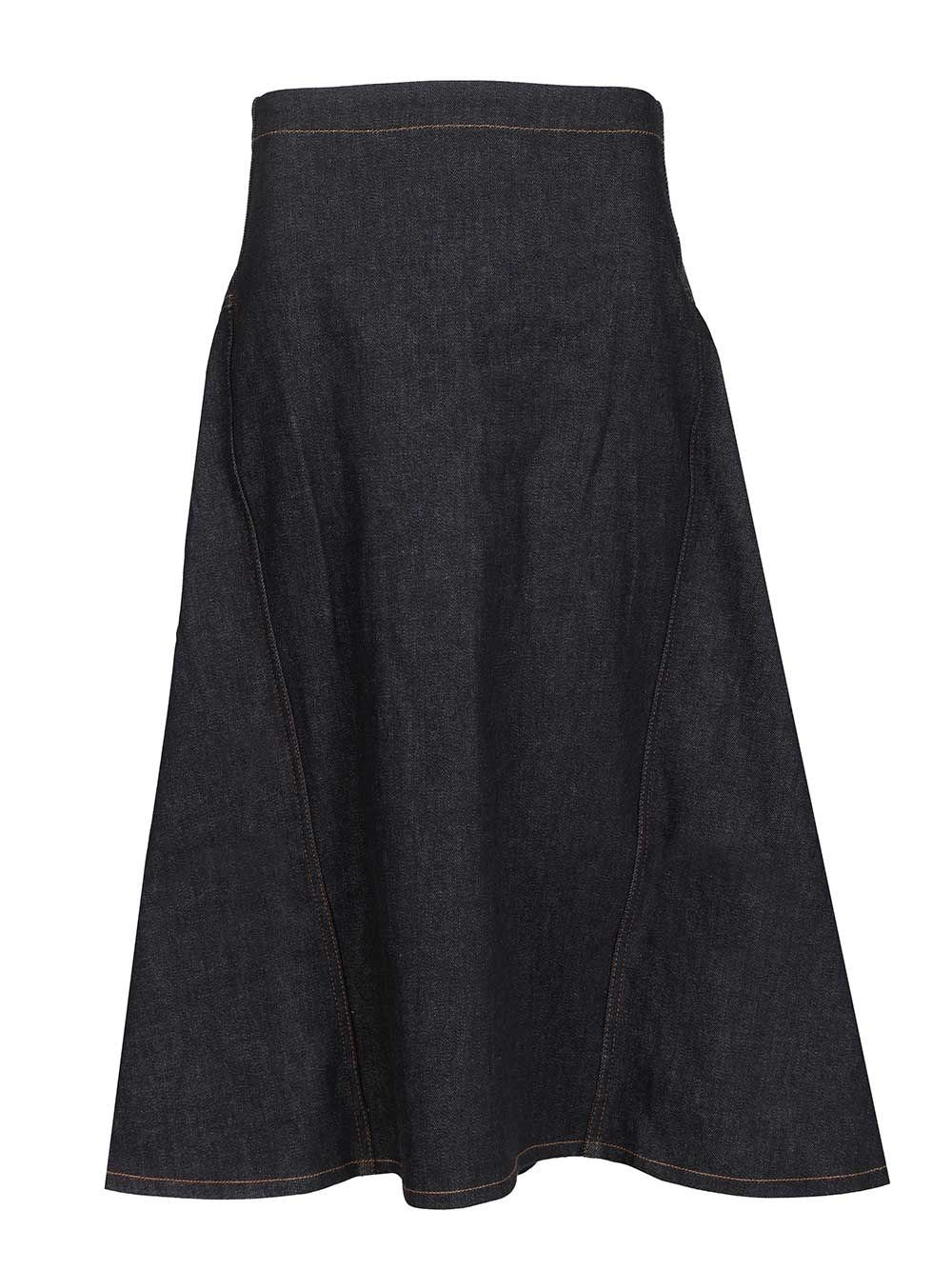 Jacquemus Women Lavoir De-Nîmes Denim Skirt JACQUEMUS