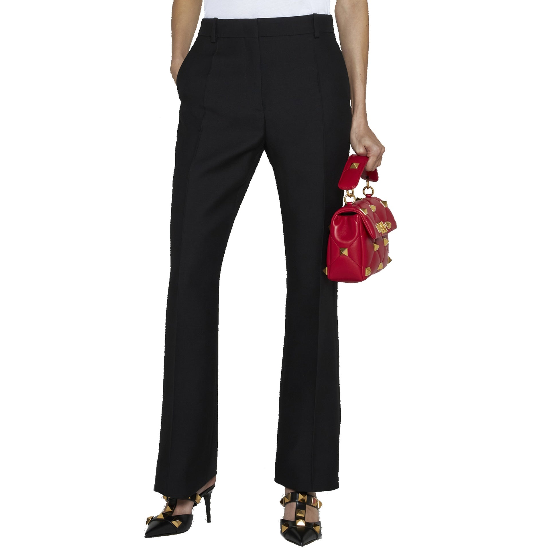 Valentino Wool And Silk Trousers Women VALENTINO