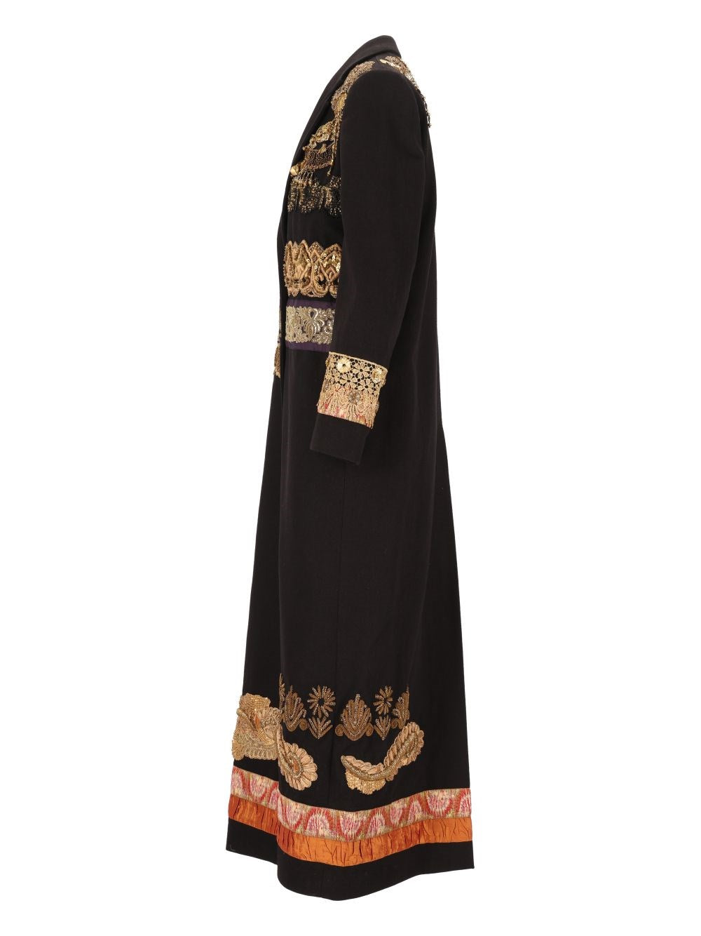 Dries Van Noten Women Embellished Wool Longline Coat DRIES VAN NOTEN