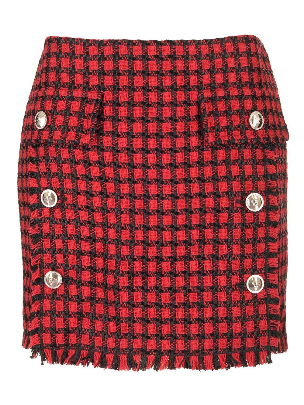 Versace Women Tweed Mini Skirt VERSACE