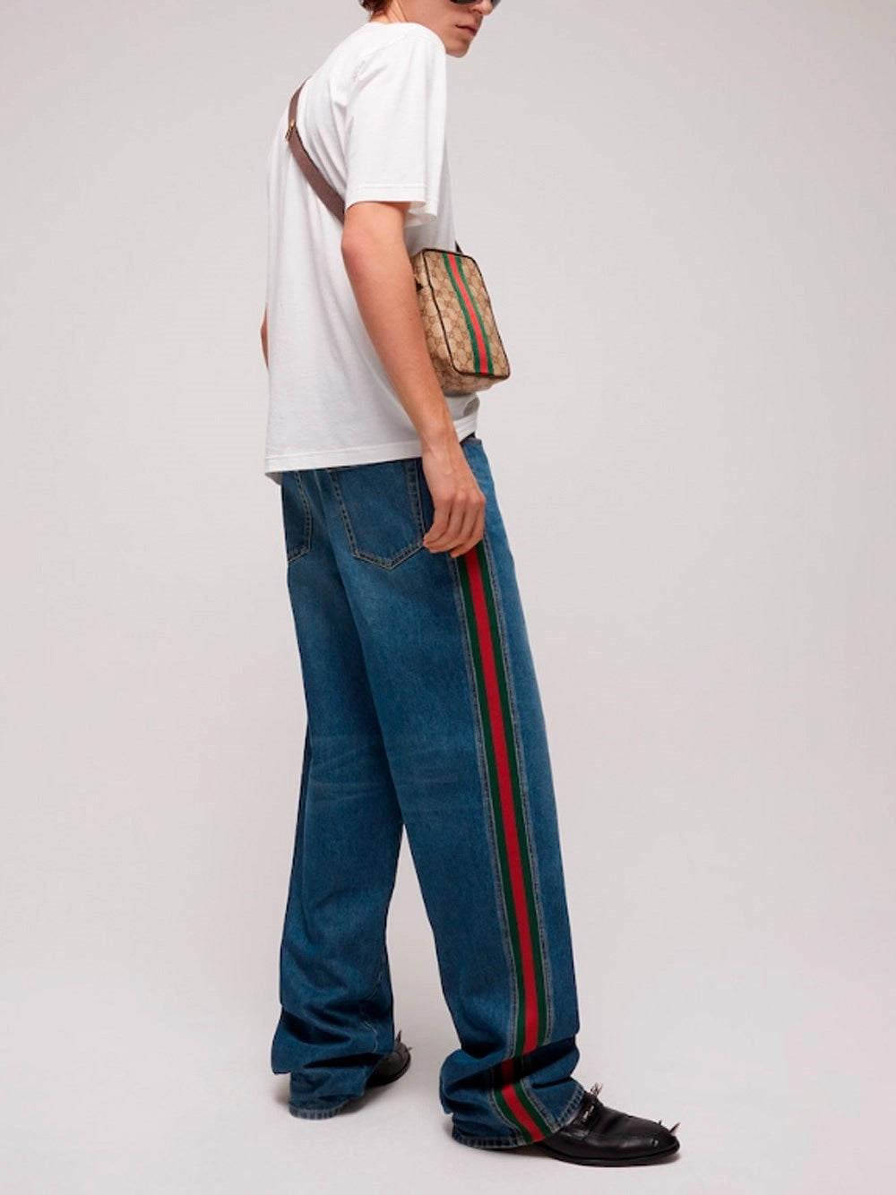 Gucci Men Denim Baggy Pants GUCCI