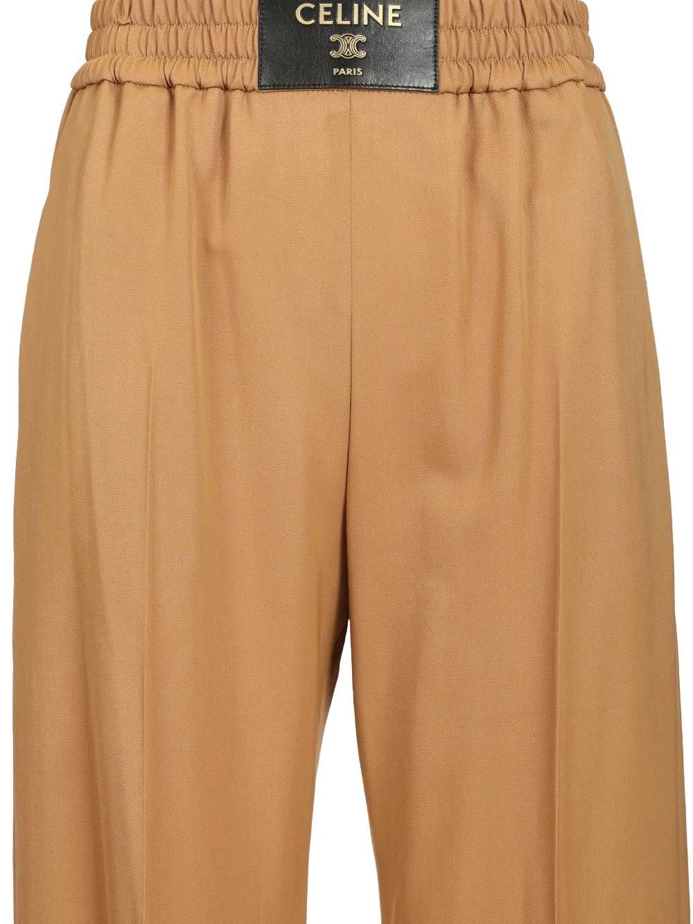 Celine Women Wool Twill Trousers CELINE
