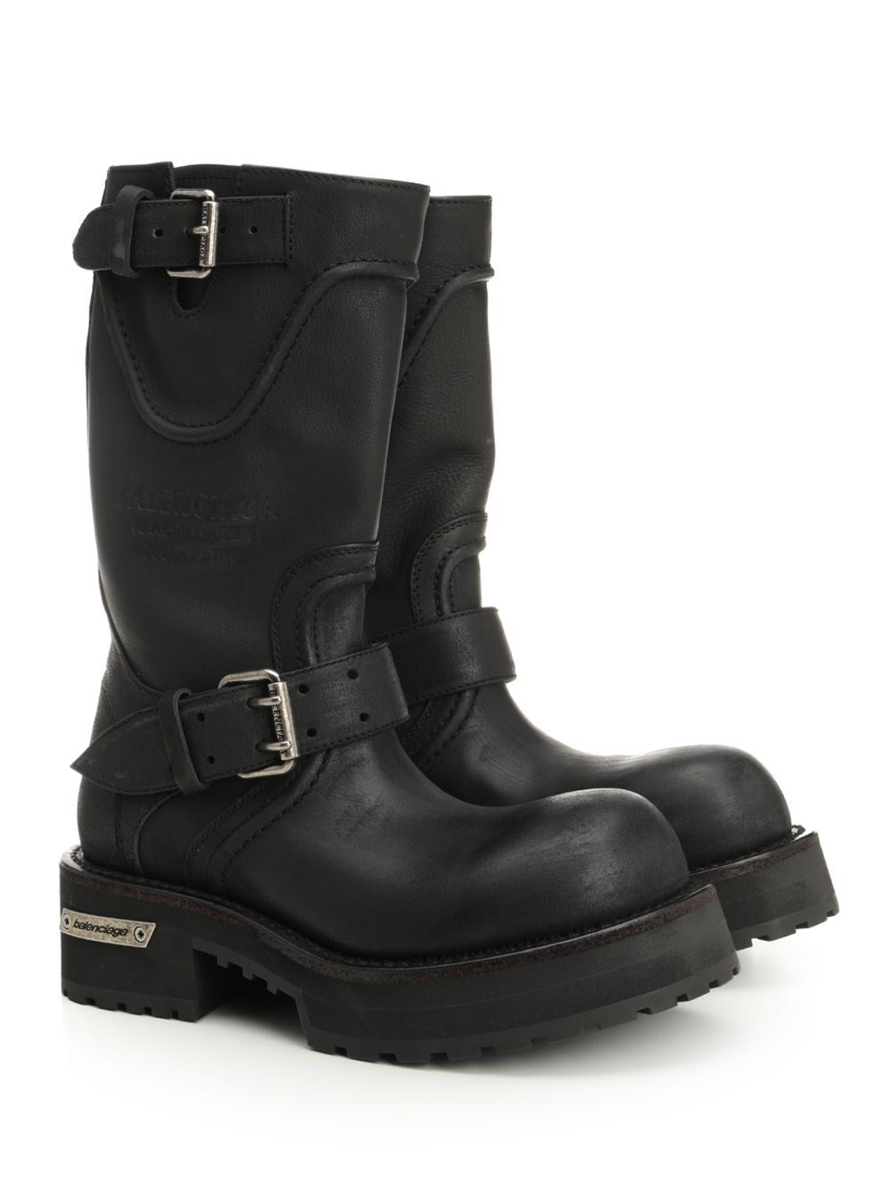 Balenciaga Women "Venom" Leather Boots