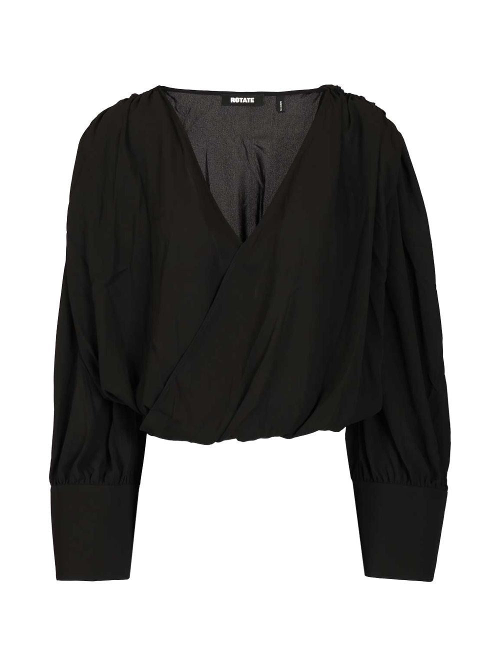Rotate Women Long Sleeve V-Neck Top ROTATE