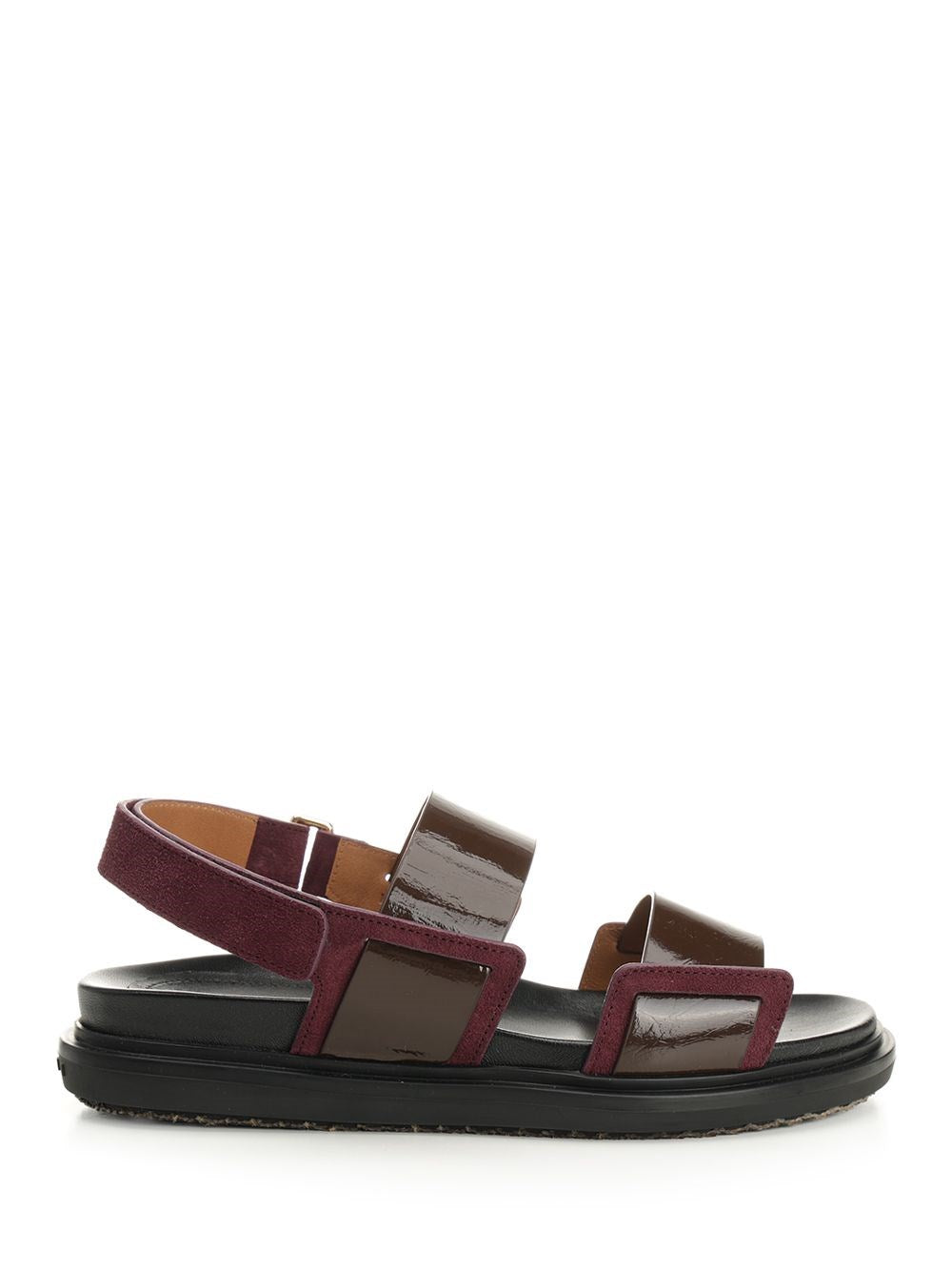 Marni Women "Fussbett" Two-Tone Leather Slingback Sandals MARNI