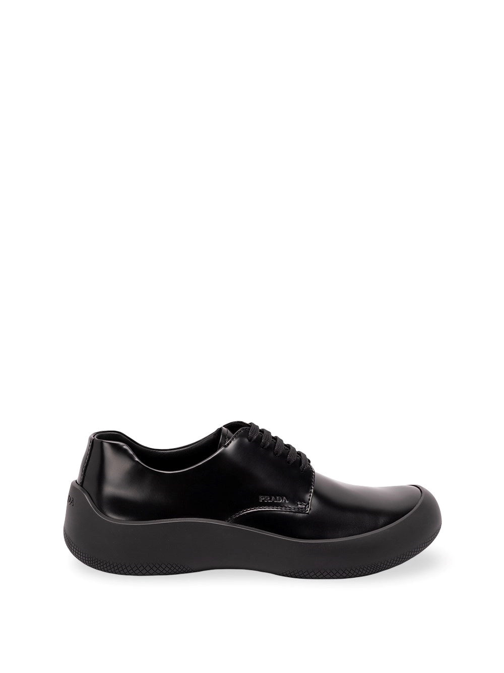 Prada Men Brushed Leather Laced Shoes PRADA