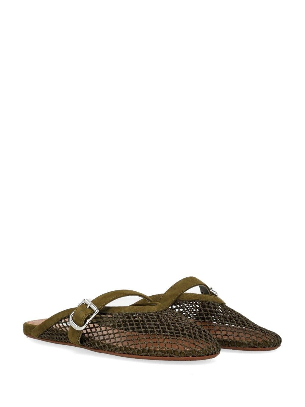 Alaïa Women Fishnet Mules ALAIA