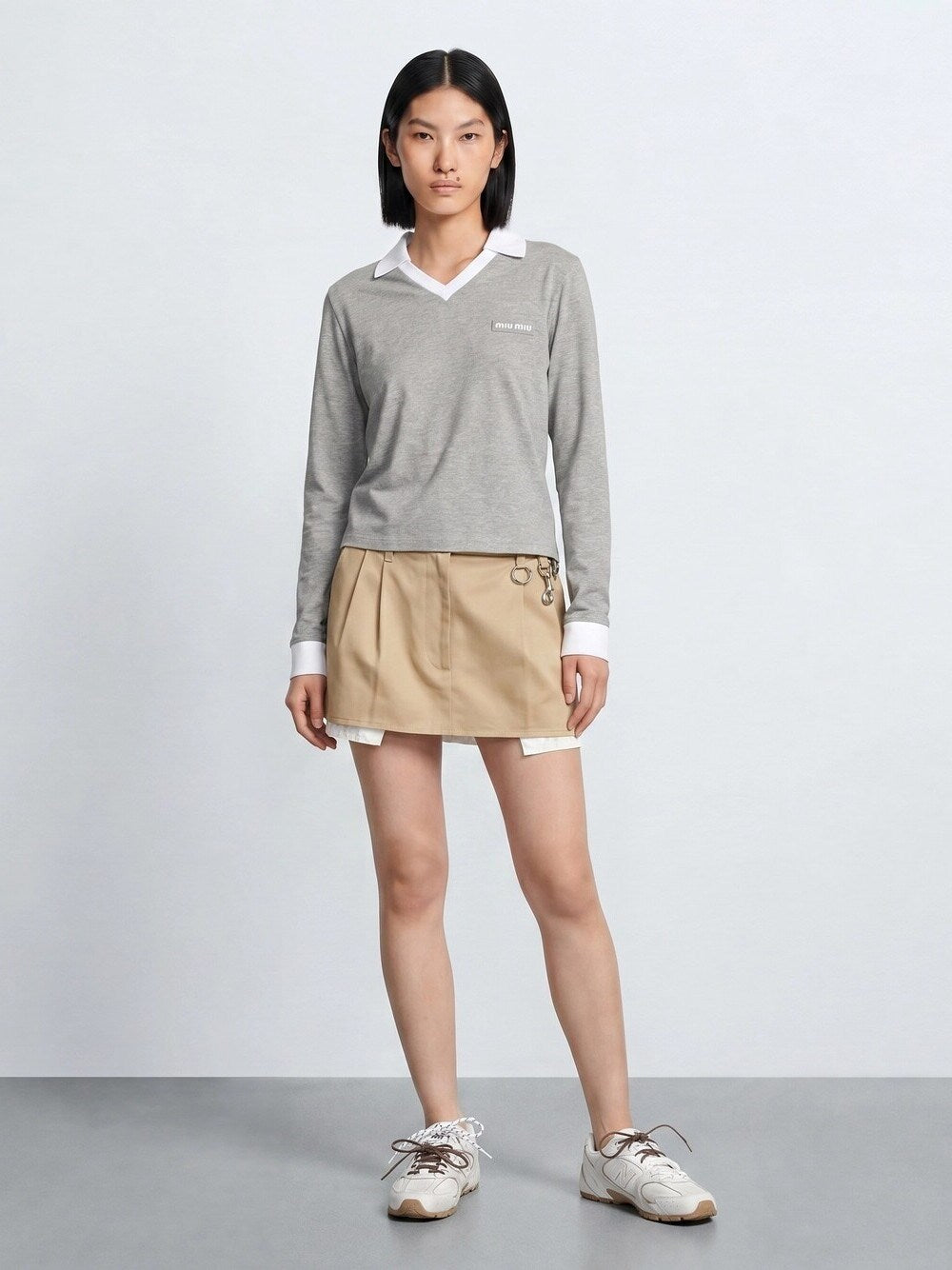 Miu Miu Women Cotton Jersey Sweatshirt MIU MIU