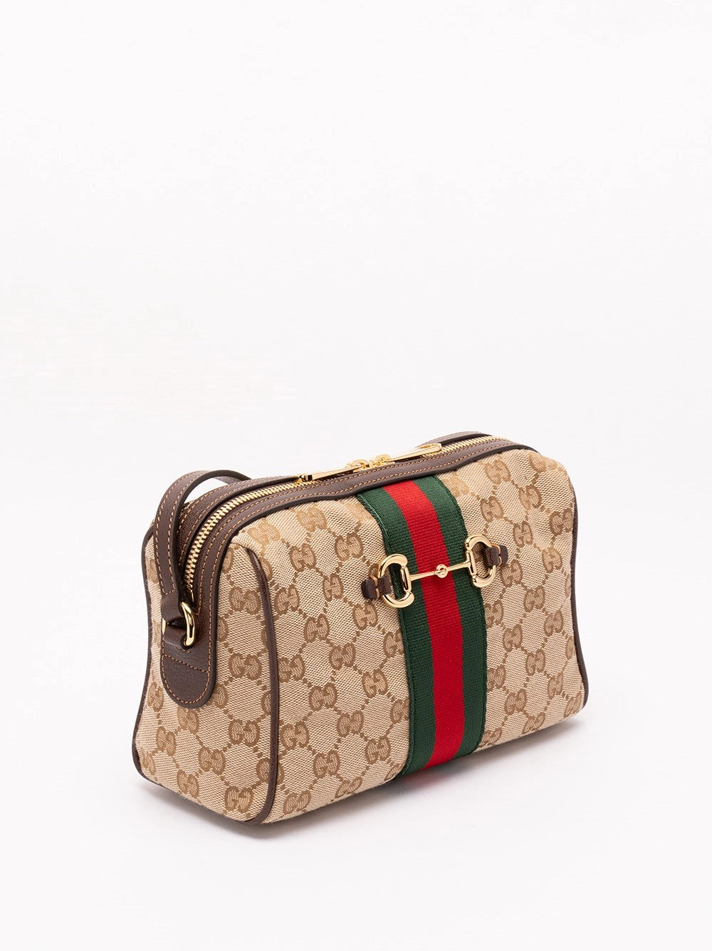 Gucci Women Horsebit Web Crossbody Bag GUCCI