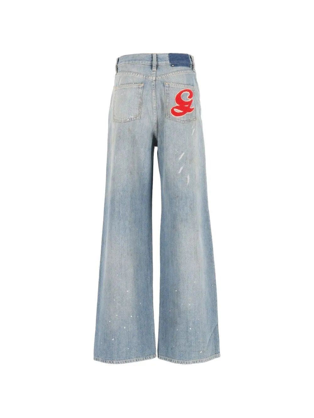 Golden Goose Women Jeans With Embroidered Logo GOLDEN GOOSE