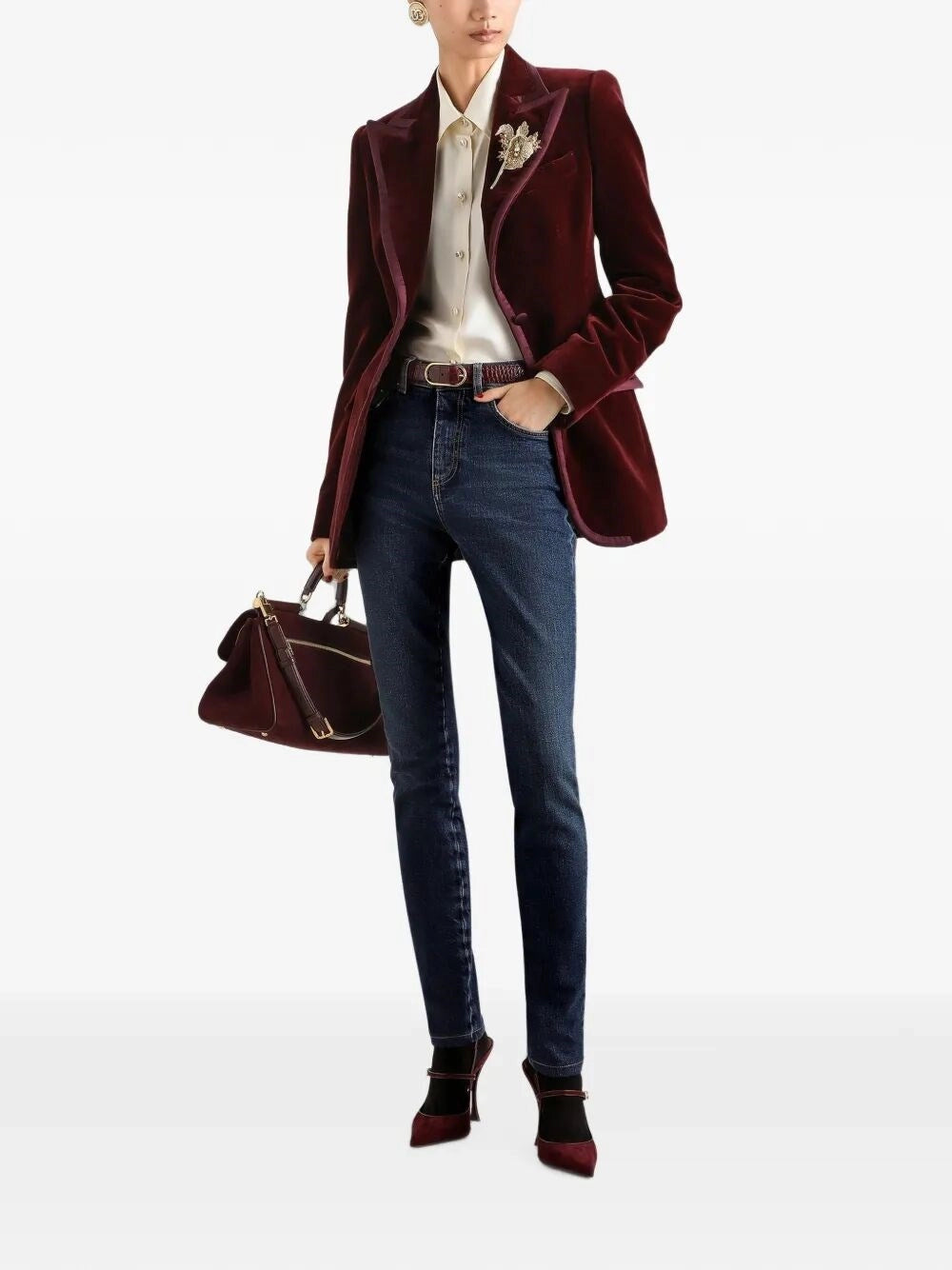 Dolce & Gabbana Women Single-Breasted Blazer DOLCE & GABBANA