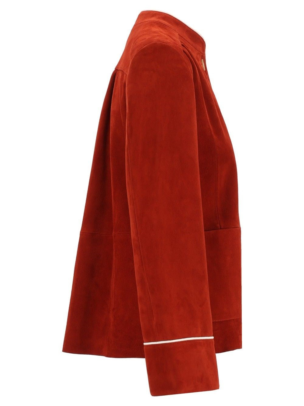 Forte_Forte Women Suede Band Collar Jacket FORTE FORTE