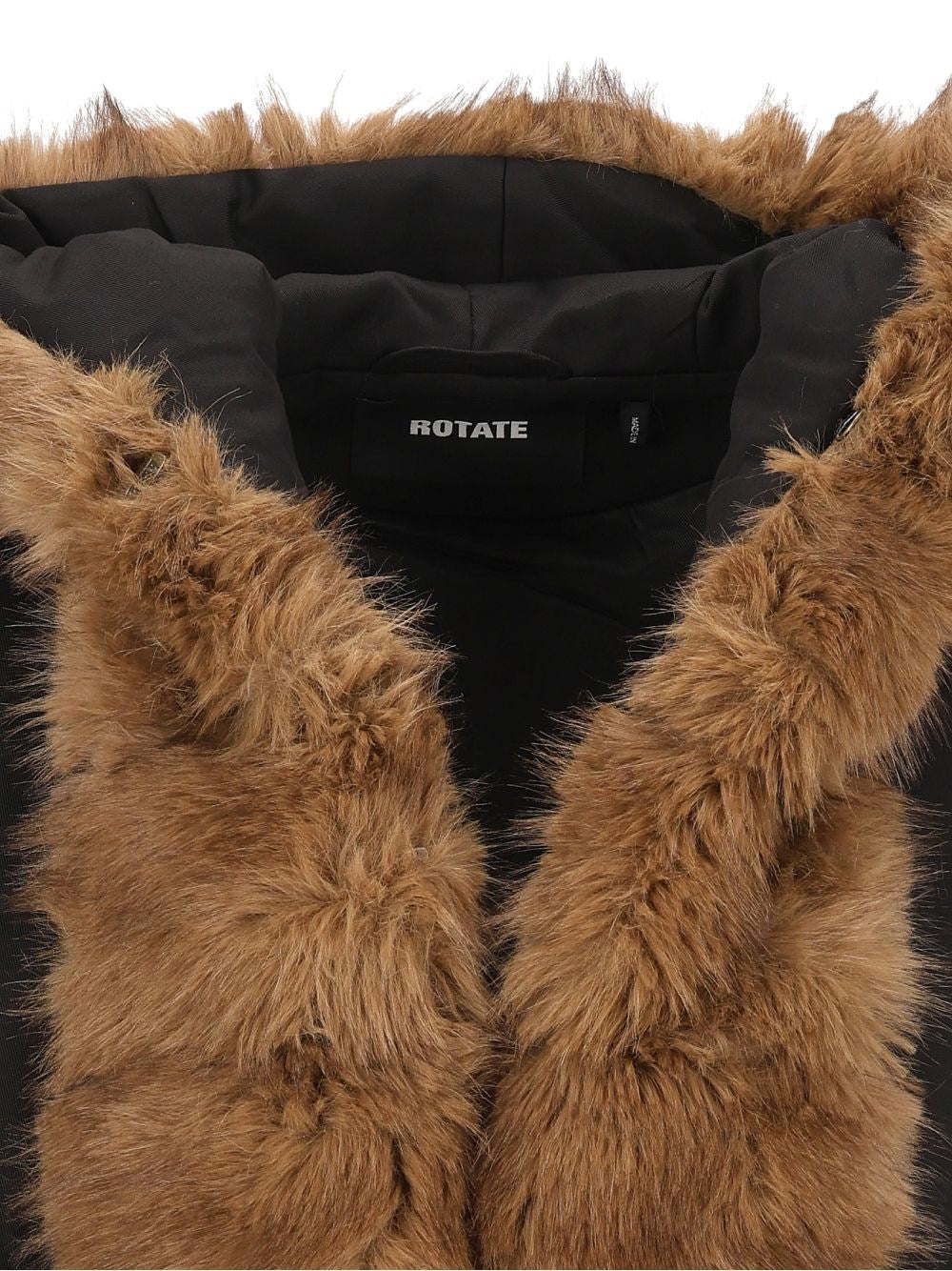 Rotate Women Faux Fur Collar Coat ROTATE