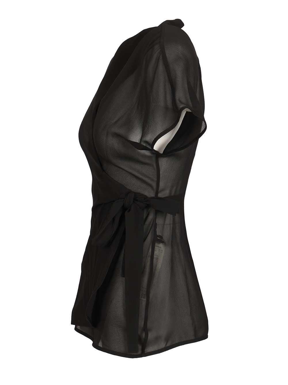 Rick Owens Women Laura Silk Wrap Top RICK OWENS