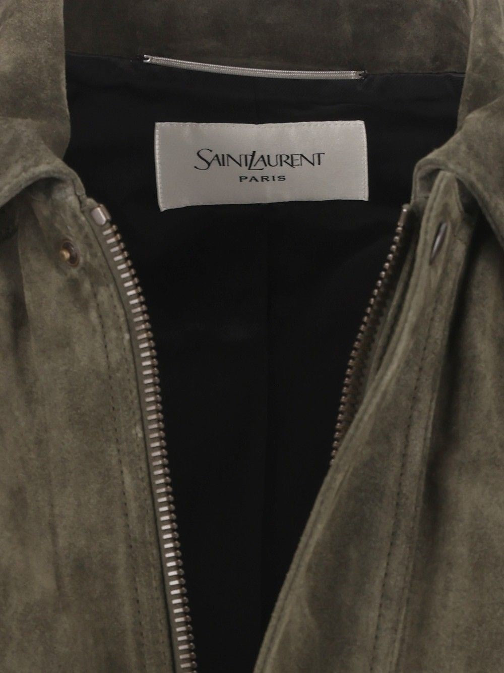 Saint Laurent Men Vintage Split Leather Bomber Jacket SAINT LAURENT