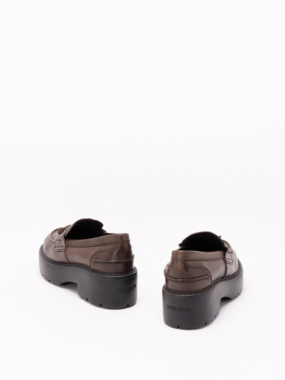 Miu Miu Women Leather Loafers MIU MIU