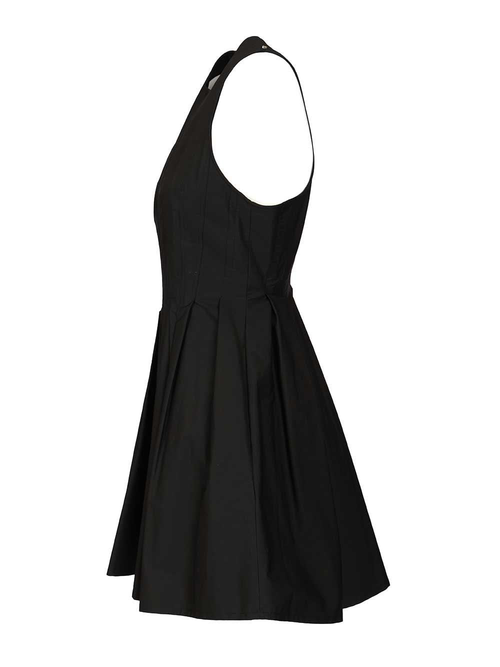 Sportmax Women Ara Sleeveless Washed Cotton Mini Dress SPORTMAX