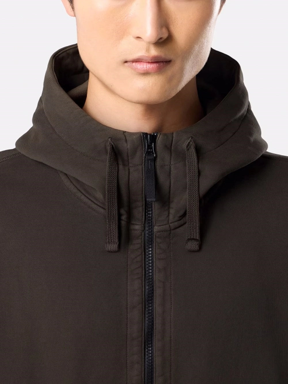Stone Island Men Organic Cotton Fleece Hoodie Sweatshirt STONE ISLAND