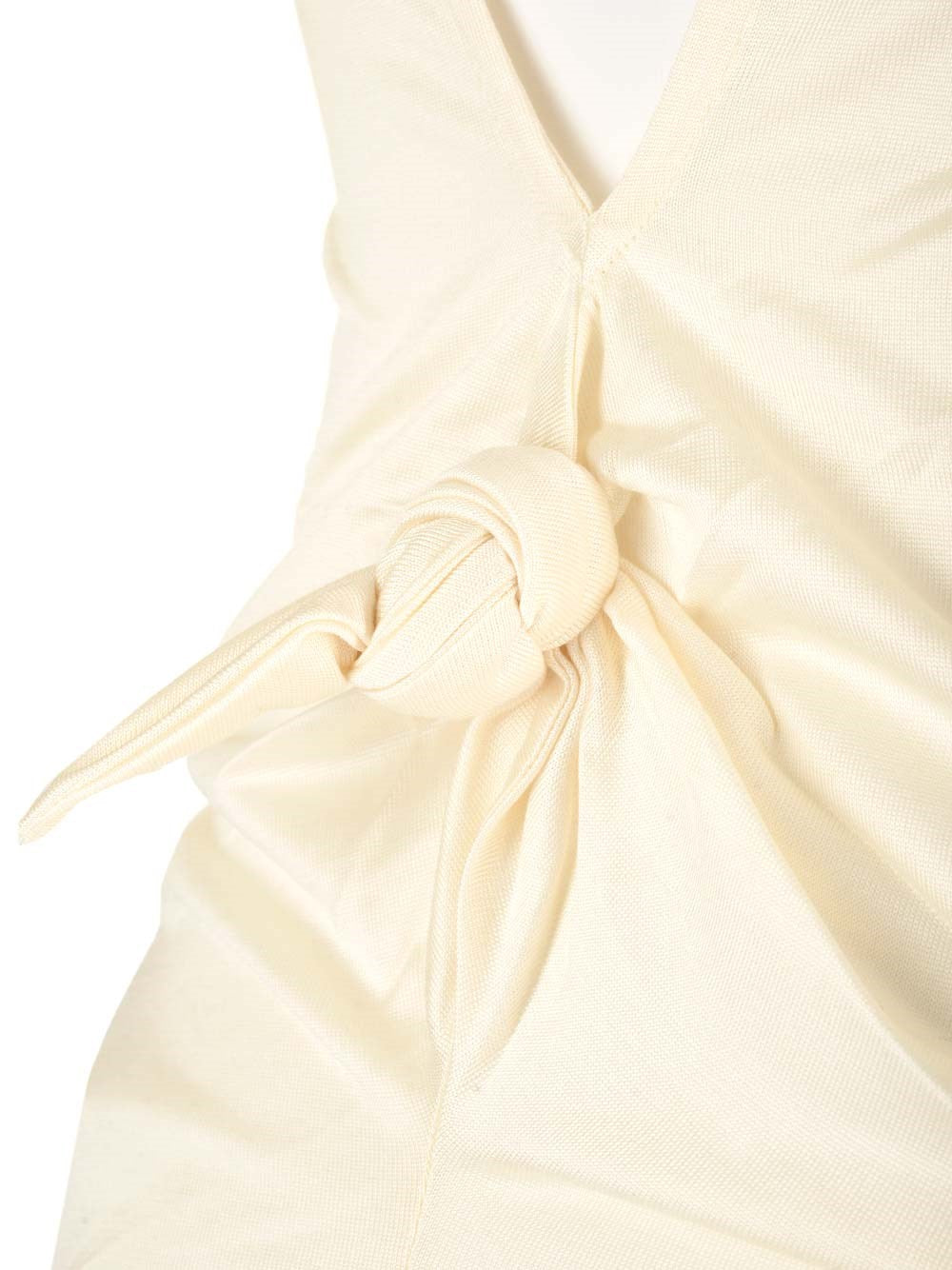 Loewe Women Silk And Viscose Top With Knot LOEWE