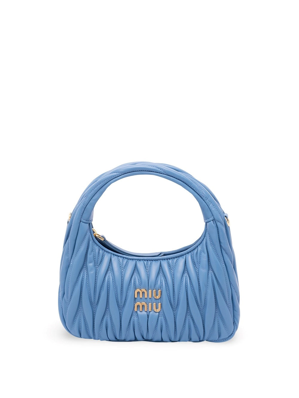 Miu Miu Women `Wander` Matelassé Leather Hobo Bag MIU MIU