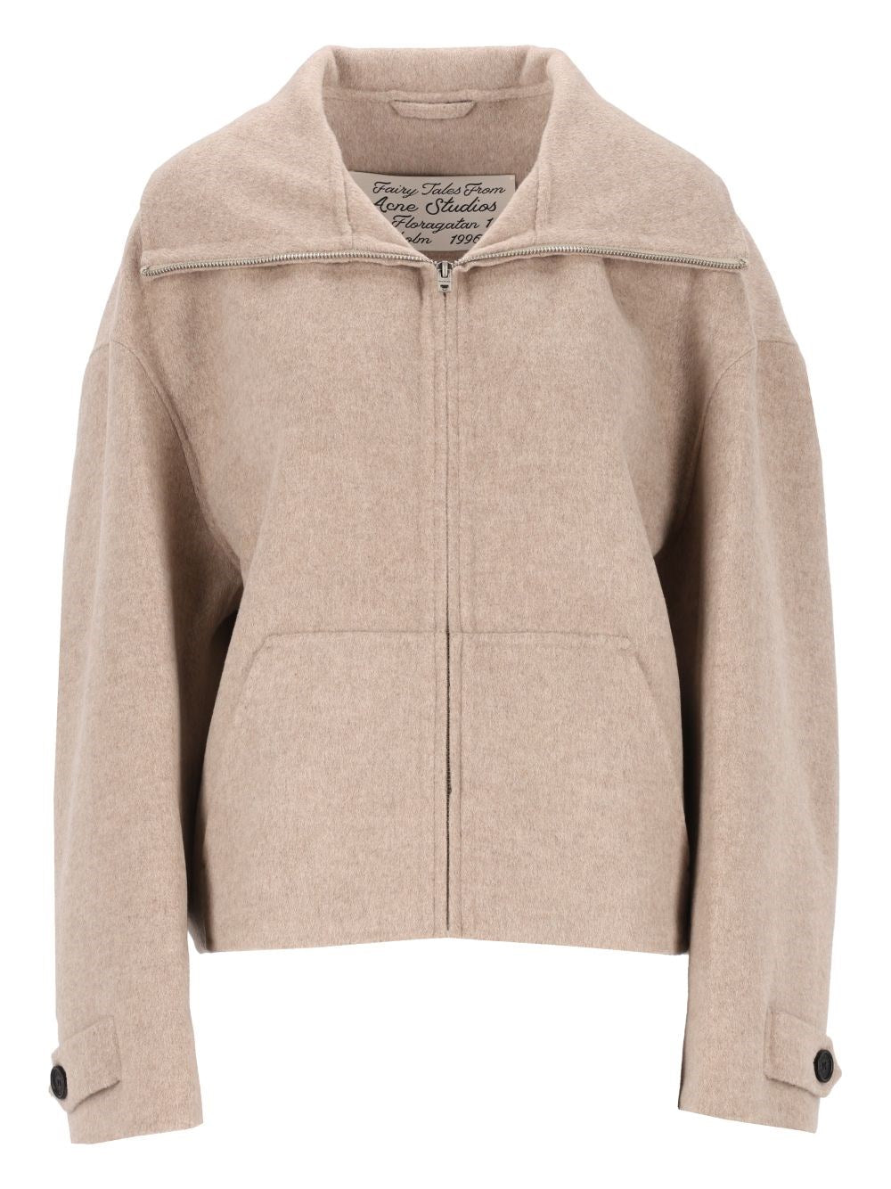 Acne Studios Women Wool Pea Coat With Zip ACNE STUDIOS