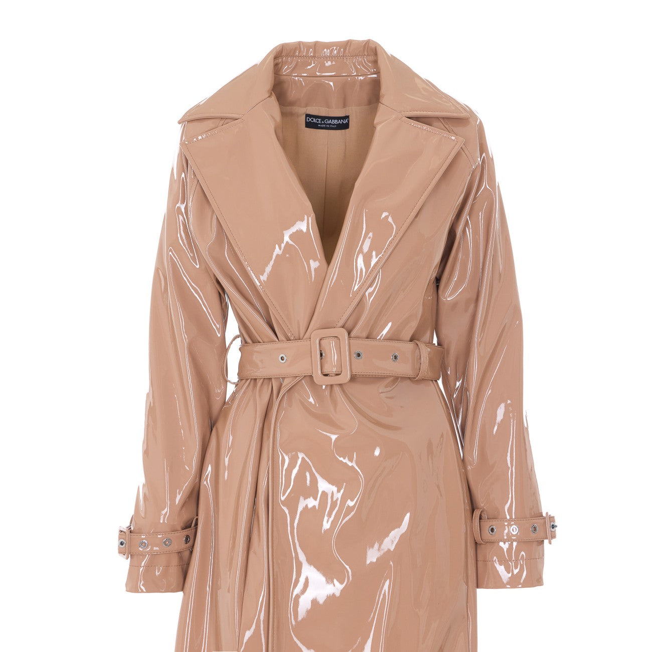 Dolce&Gabbana Women Eco-Skin Trench Coat Spread DOLCE & GABBANA