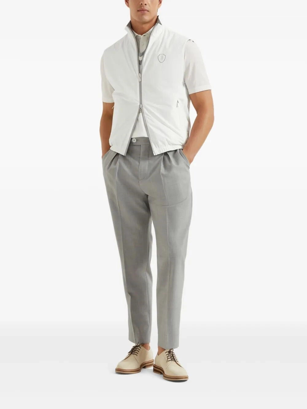 Brunello Cucinelli Men Virgin Wool Pants With Golf Tee Holder BRUNELLO CUCINELLI