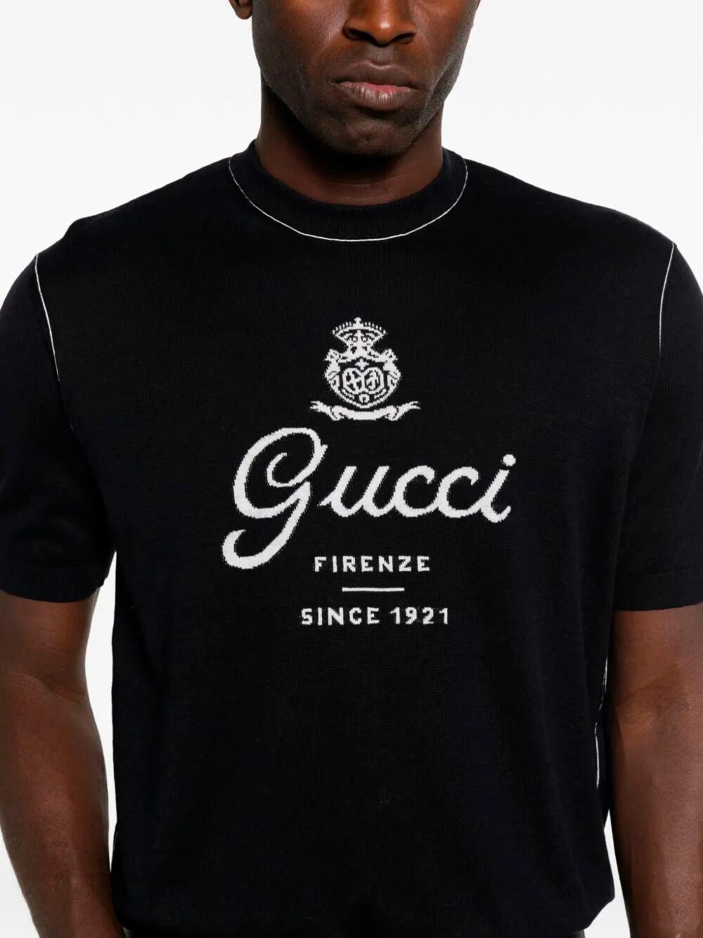 Gucci Men Short Sleeve Crew-Neck Sweater GUCCI