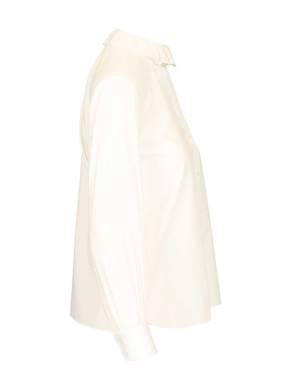 Saint Laurent Women Cotton Poplin Shirt SAINT LAURENT