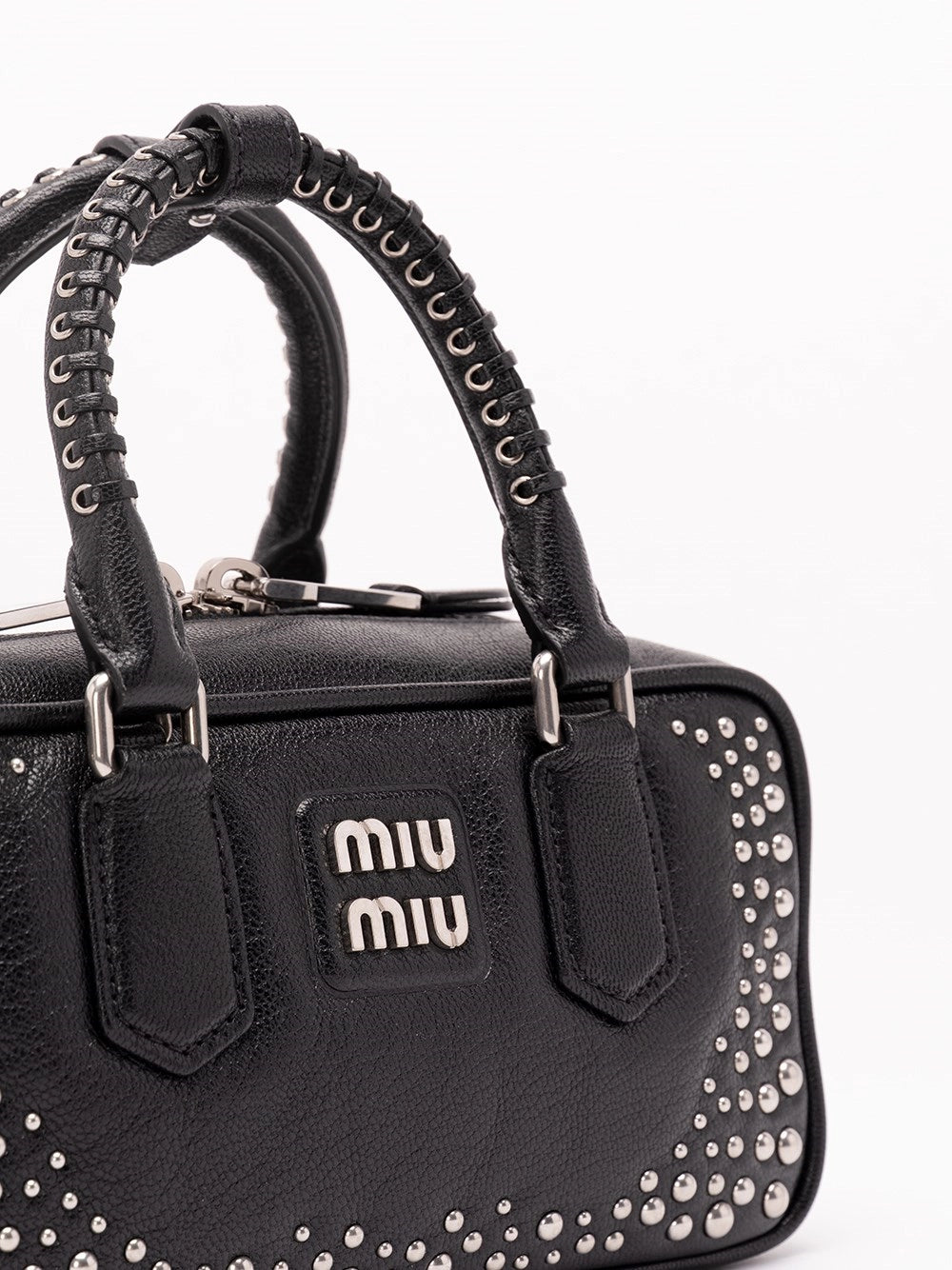 Miu Miu Women `Arcadie` Leather Bag With Studs MIU MIU