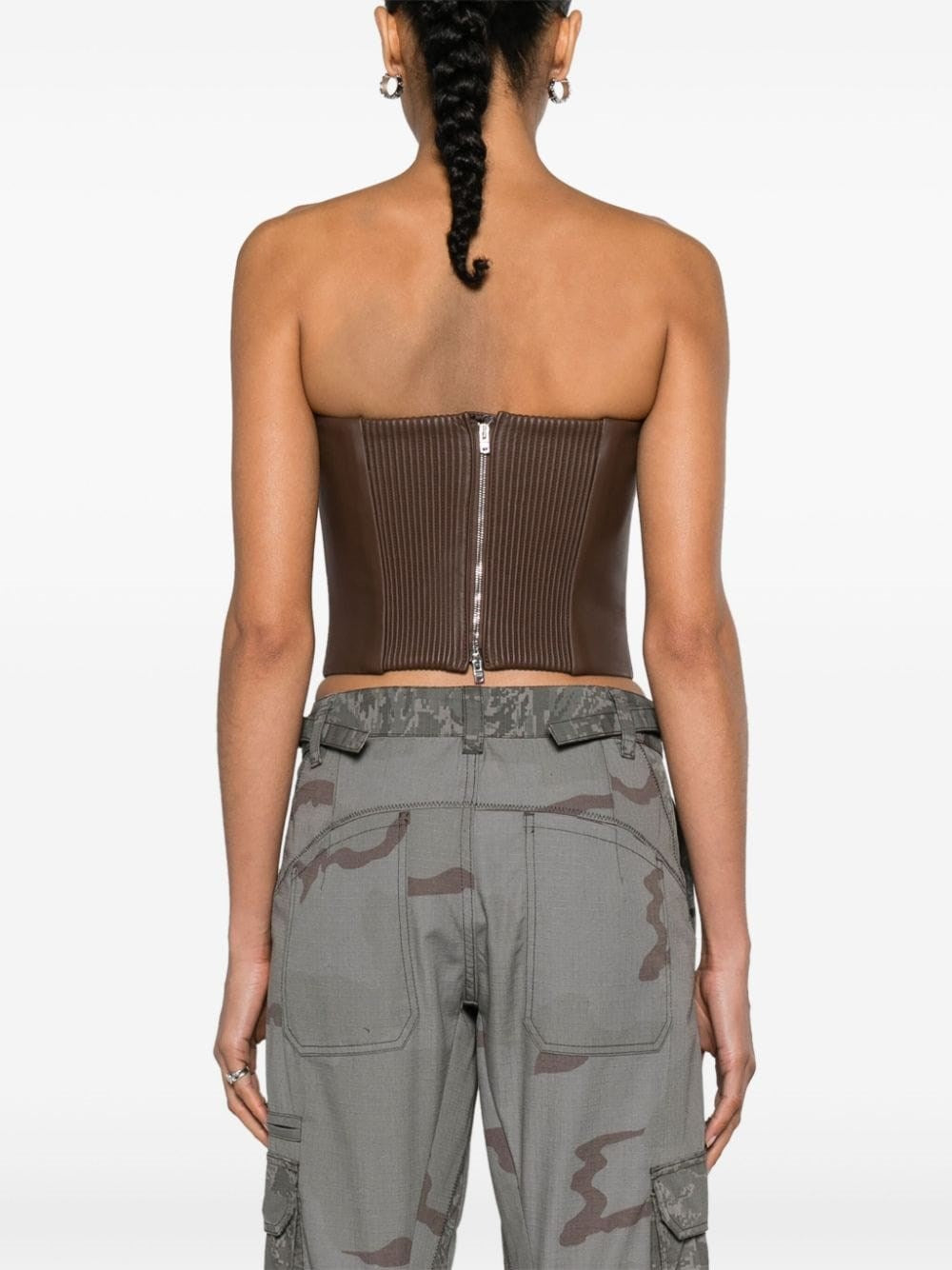 Amiri Women Leather Bustier AMIRI