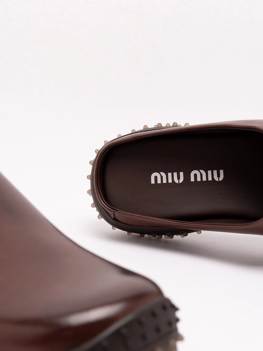 Miu Miu Women Leather Slides MIU MIU